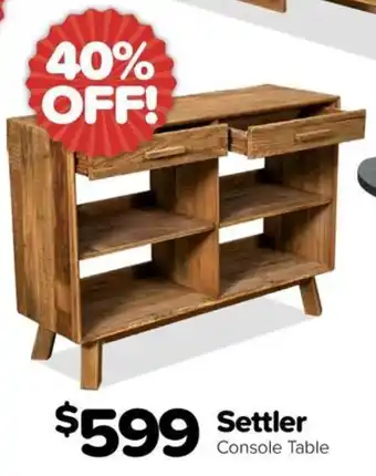 ComfortStyle Furniture & Bedding Settler Console Table offer
