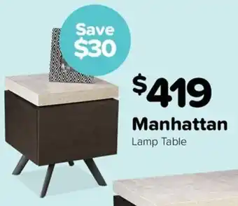 ComfortStyle Furniture & Bedding Manhattan Lamp Table offer