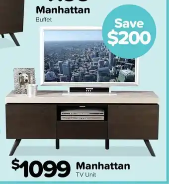 ComfortStyle Furniture & Bedding Manhattan TV Unit offer