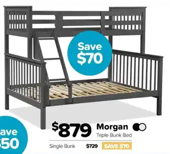 ComfortStyle Furniture & Bedding Morgan Triple Bunk Bed offer