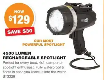 4500 LUMEN RECHARGEABLE SPOTLIGHT