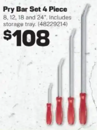 Repco Pry Bar Set 4 Piece offer