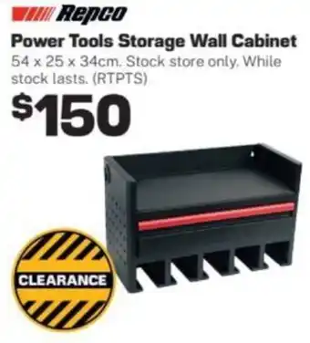 Repco Power Tools Storage Wall Cabinet offer