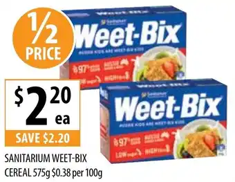 Supabarn SANITARIUM WEET-BIX CEREAL 575g offer