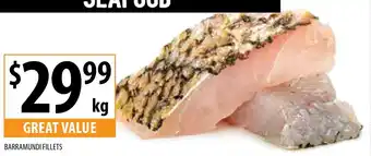 Supabarn BARRAMUNDI FILLETS offer