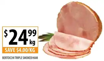 Supabarn BERTOCCHI TRIPLE SMOKED HAM offer
