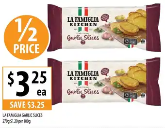 LA FAMIGLIA GARLIC SLICES 270g