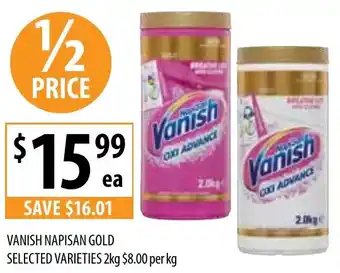 Supabarn VANISH NAPISAN GOLD SELECTED VARIETIES 2kg offer