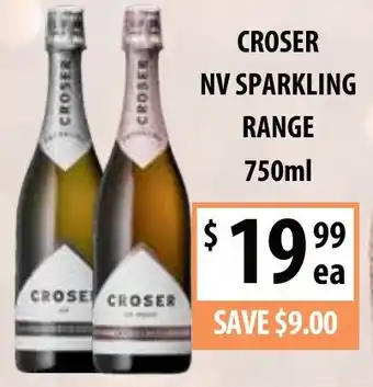 Supabarn CROSER NV SPARKLING RANGE 750ml offer