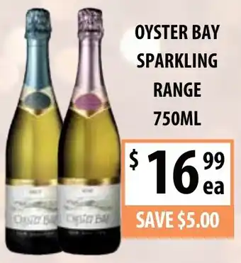 Supabarn OYSTER BAY SPARKLING RANGE 750ML offer