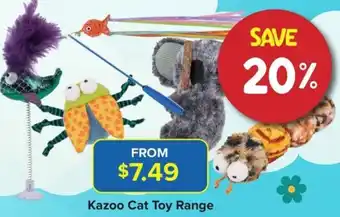PetO Kazoo Cat Toy Range offer
