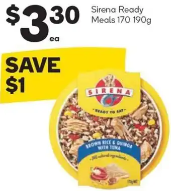 Sirena Ready Meals 170 -190g