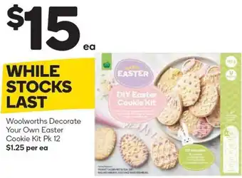 Woolworths Woolworths Decorate Your Own Easter Cookie Kit Pk 12 offer