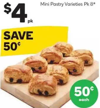 Woolworths Mini Pastry Varieties Pk 8 offer