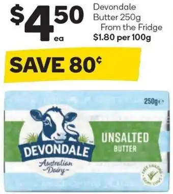 Woolworths Devondale Butter 250g offer