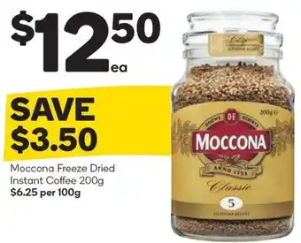 Woolworths Moccona Freeze Dried Instant Coffee 200g offer