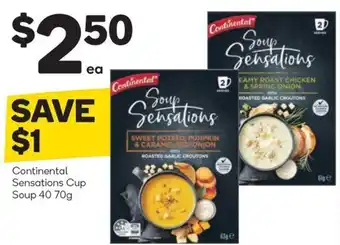 Woolworths Continental Sensations Cup Soup 40 -70g offer