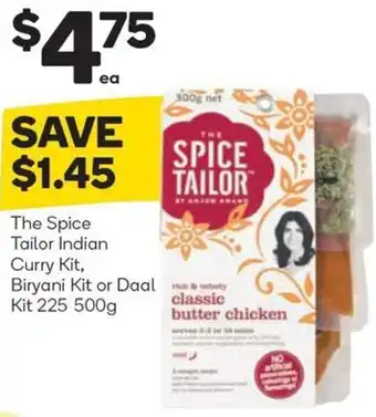 Woolworths The Spice Tailor Indian Curry Kit, Biryani Kit or Daal Kit 225-500g offer