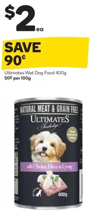 Woolworths Ultimates Wet Dog Food 400g offer