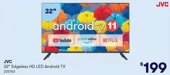 Woolworths JVC 32" Edgeless HD LED Android TV offer