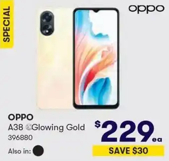Woolworths OPPO A38 Glowing Gold offer