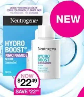 Priceline Neutrogena HYDRO BOOST NIACINAMIDE SERUM offer