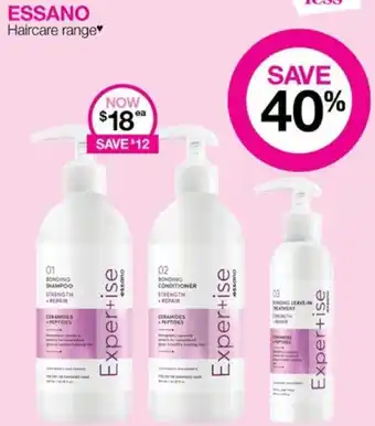 Priceline ESSANO Haircare range offer