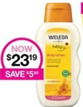 Priceline WELEDA baby Body Lotion offer