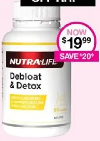 Priceline NUTRALIFE Debloat & Detox offer