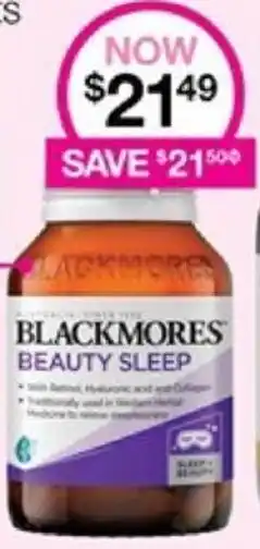 Priceline BLACKMORES BEAUTY SLEEP offer