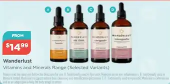 Your Local Pharmacy Wanderlust Vitamins and Minerals Range offer