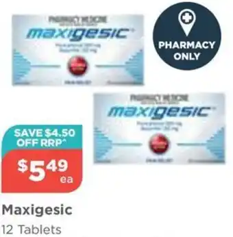 Your Local Pharmacy Maxigesic 12 Tablets offer