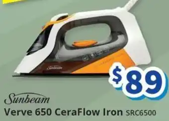 Bi-Rite Sunbeam Verve 650 CeraFlow Iron offer