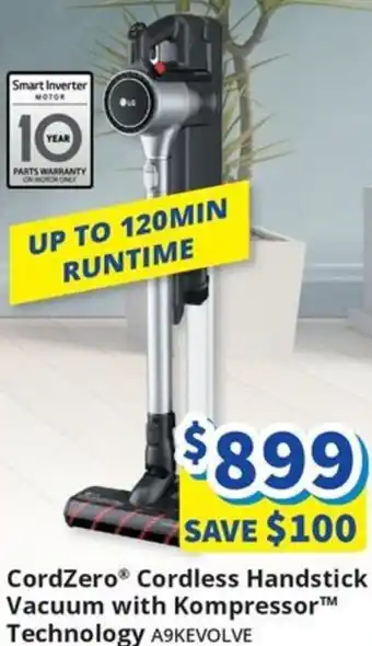 Bi-Rite CordZero Cordless Handstick Vacuum with Kompressor Technology offer