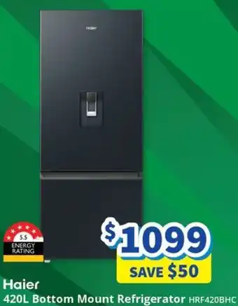 Bi-Rite Haier 420L Bottom Mount Refrigerator offer