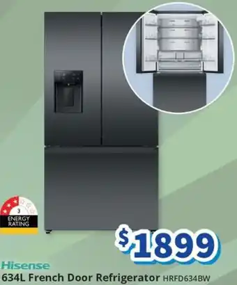 Bi-Rite Hisense 634L French Door Refrigerator offer