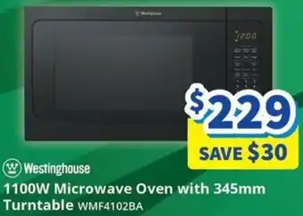 1100W Microwave Oven with 345mm Turntable