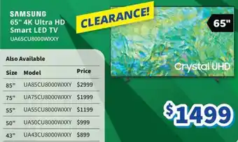 Bi-Rite SAMSUNG 65" 4K Ultra HD Smart LED TV offer