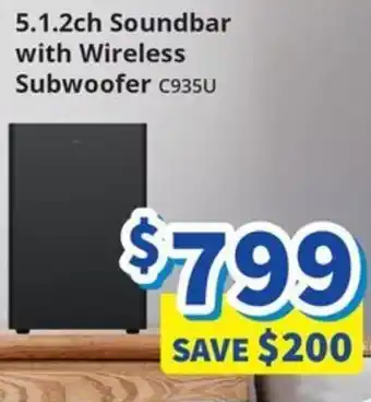 Bi-Rite 5.1.2ch Soundbar with Wireless Subwoofer offer