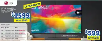 Bi-Rite LG 65" 4K Ultra HD Smart LED LCD TV offer