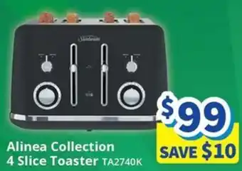 Bi-Rite Alinea Collection 4 Slice Toaster offer