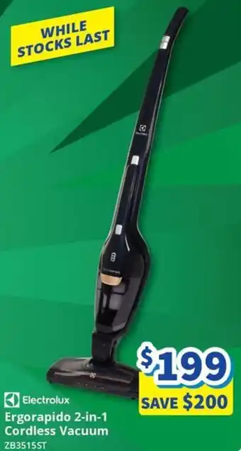 Bi-Rite Electrolux Ergorapido 2-in-1 Cordless Vacuum offer
