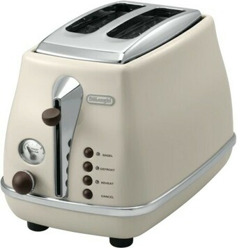 The Good Guys Delonghi Icona Vintage 2 Slice Toaster - Beige offer
