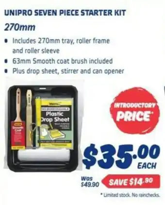 Unipro Seven Piece Starter Kit 270mm