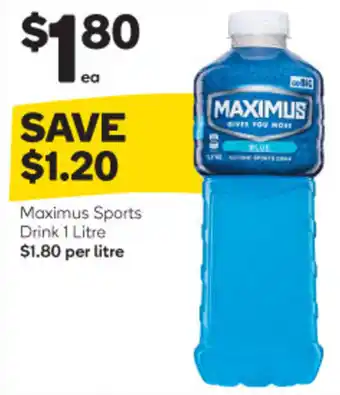 Woolworths Maximus Sports Drink 1L offer