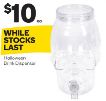 Woolworths Halloween Drink Dispenser offer