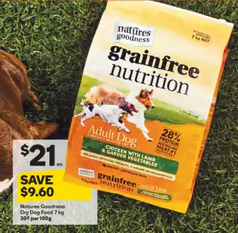 Woolworths Natures Goodness Dry Dog Food 1kg offer