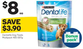 Woolworths Dentalife Dog Treats Multipack 485-587g offer