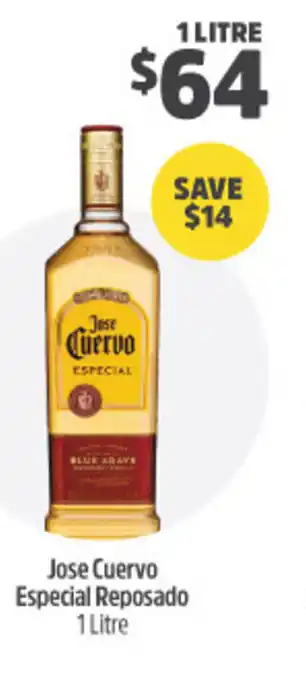 Woolworths Jose Cuervo Especial Reposado 1L offer