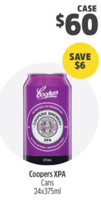 Woolworths Coopers XPA Cans 24x375ml offer